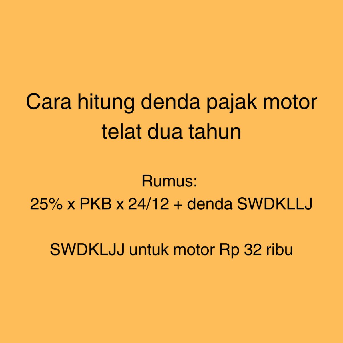 Denda Pajak Motor Telat 2 Tahun? Begini Cara Menghitungnya